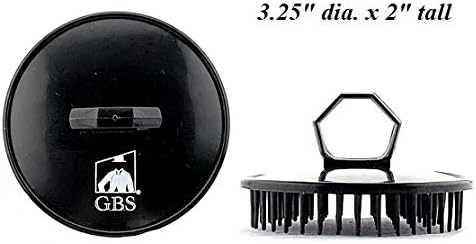 G.B.S Shower Shampoo Massage Brush No.100, Black - Image 3