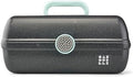 Caboodles On-The-Go Girl Makeup Box, Black Sparkle, Show Girl Collection, Hard Plastic Makeup Organizer Box, Built-In Mirror, Secure Latch for Safe Travel, Spacious Storage for Large Items by Caboodles