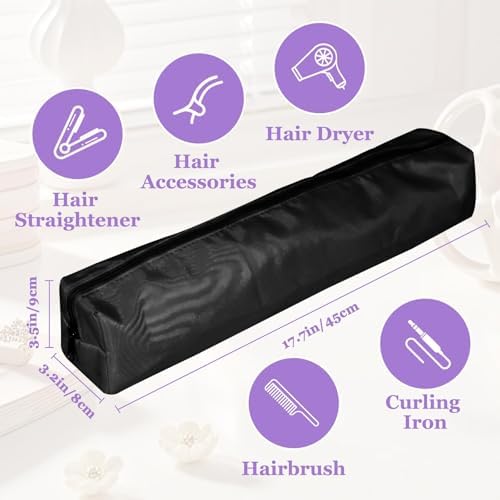 Heat Resistant Hair Tools Travel Bag Water-Repellent Hot Tool Organizer Bag - Image 2