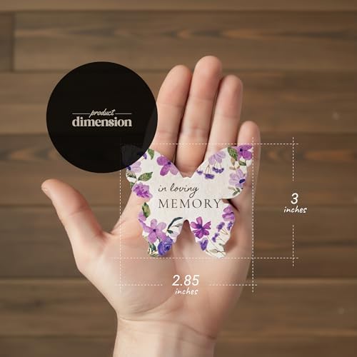 50 Plantable Butterfly Memorial Gift Tags, in Loving Memory - Image 2