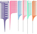 Patelai 6 Pcs Highlighting Comb Weaving, Classic Style, Colorful by Patelai