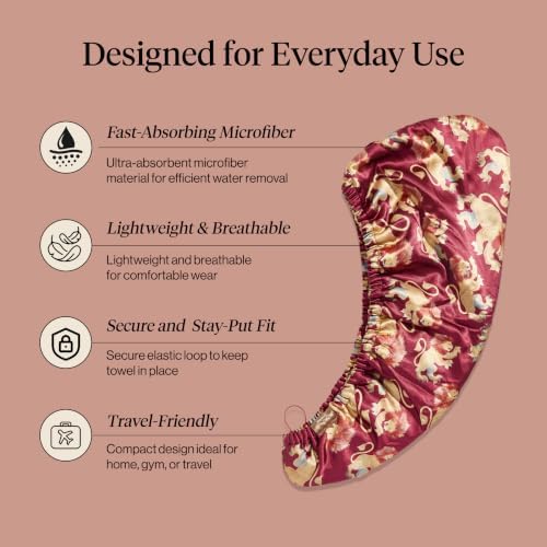 Kitsch x Harry Potter Microfiber Hair Towel Wrap for Women - Gryffindor - Image 3