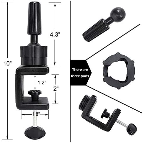 GEXWORLDWIDE Iron Wig C Clamp Stand Holder for Canvas Block Head Mannequin Manikin Training Practice Head Wig Display Styling - Image 6