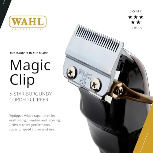 Wahl Professional 5 Star Magic Clip Corded Fade Clipper for Men,Model 8451 - Image 2