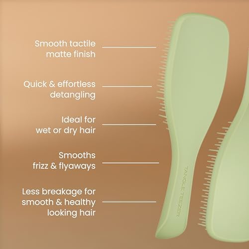 Tangle Teezer Matte Ultimate Detangler Brush, Straight to Curly, Olive - Image 4