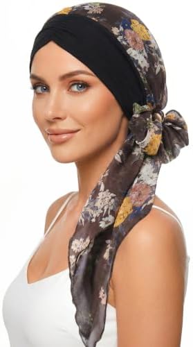 Ababalaya Satin Lined Head Wrap Chemo Headwear for Women by Ababalaya
