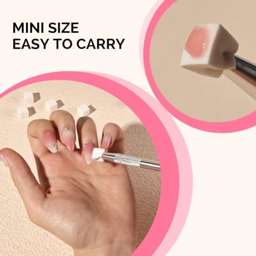 MelodySusie 200Pcs Soft Nail Sponges for Ombre - Image 5