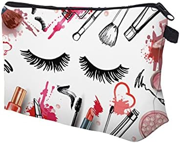 Deanfun Makeup Case Small, Cosmetic Zipper Bag Waterproof for Purse Mini, Women Cute Traveling Accessories Pouch for Ladies Thanksgiving Gifts(D2-55243) - Image 4