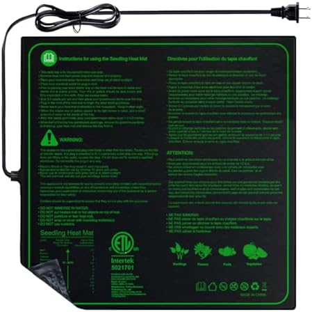 20"x20" Durable Seedling Heat Mat for Seed Starting and Germination by Unknown