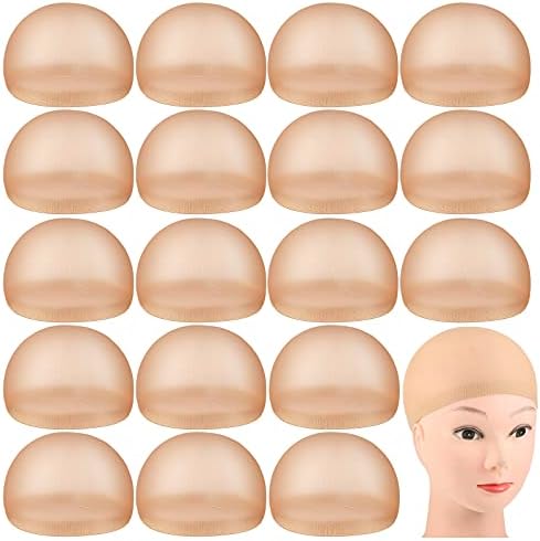 Waydress 100 Pcs Wig Caps Nylon Stocking Caps Elastic Stretchy,Black by Waydress