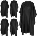 5 Pcs Black Hair Salon Capes, Professional Barber Cape, Waterproof Hair Cutting Cape with Snap Closure, Waterproof Salon Capes for Haircutting, Styling, Dyeing by Unknown
