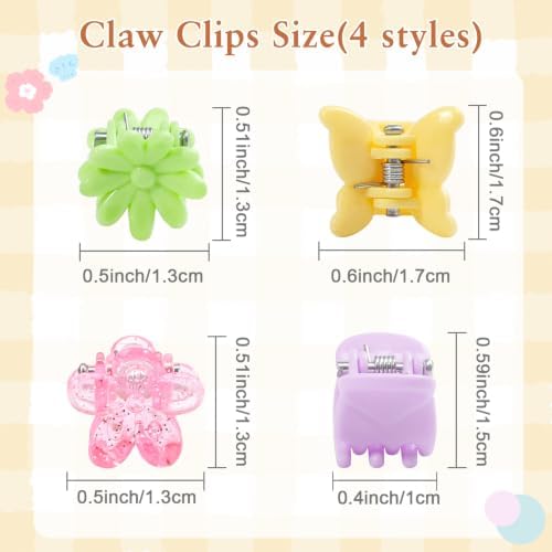 CÉLLOT 112PCS Little Baby Girls Hair Bangs Mini Hair Claw Clip Hair Pins - Image 3
