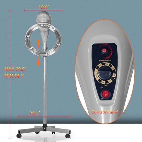 AceFox Stand Hair Dryer, Orbiting Rotating Hair Processor, Hair Dryer Accelerator, Perm Styling - Image 4