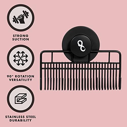 Evercaddy by Everlong, Portable Holding Caddy that Stores Washes Styles and Secures 100% Human Hair Extensions - Works for Clip-ins Halos & Wefts Black - Image 2