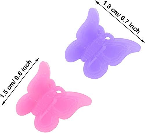 MUUZLL 50 Pack Butterfly Hair Clips Pastel Mini Cute Accessories For 90S Girls Women, Matte Colors Assorted Color, Beautiful And Random Colour - Image 2