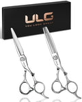 ULG Professional Hair Cutting & Thinning Scissors Set Japanese 440C Shears by ULG
