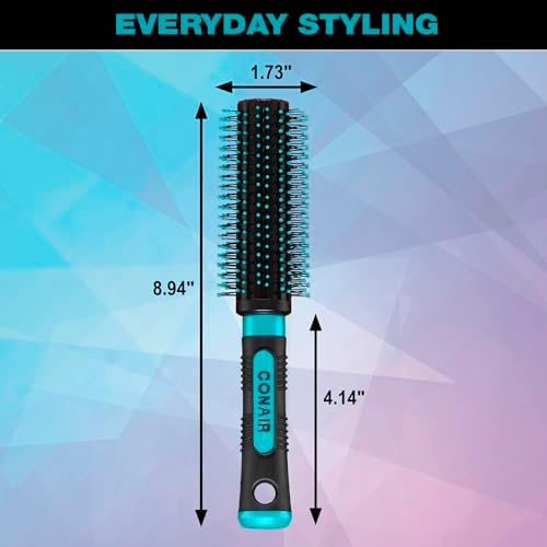 Conair Salon Results Round Brush for Blow Drying, Hairbrush for Blow Out, Hairbrush for All Hair Types (Pack of 2) - Image 4