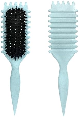 Blue Curl Defining Brush for Curly Hair – Detangling & Styling Brush for Women & Men, Defines 2A to 4C Curls, Reduces Frizz, Perfect for Wet & Dry Hair (Blue) - Image 3
