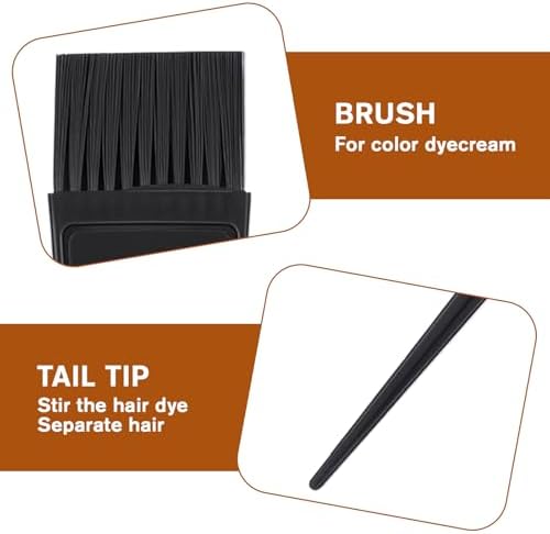 3 Piece Hair Dye Brush Set Reusable Color Tint Applicator Brushes Professional Color Brushes Hair Stylist Supplies for Salon Home DIY Tools(Black, Green, Blue) - Image 6