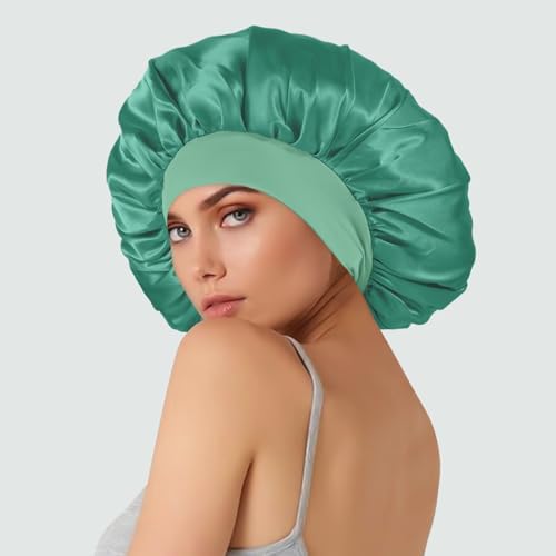 Extra Large Satin Bonnet Hair Cap, 17inches Silk Bonnet for Sleeping - Image 3
