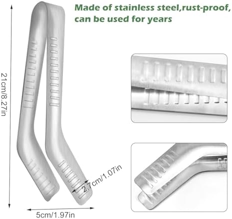 2 PCS Seedling Transplant Tongs, Stainless Steel Seed Planter Tool - Image 2