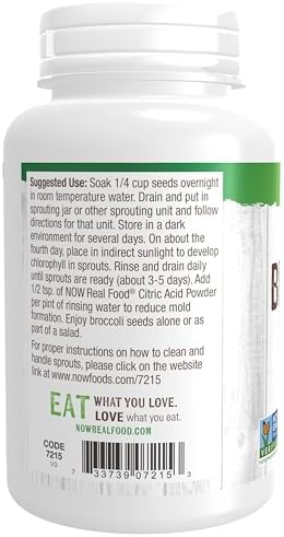 NOW Foods, Broccoli Seeds for Sprouting, Non-GMO Project Verified, 4 Ounces (Pack of 12) - Image 3