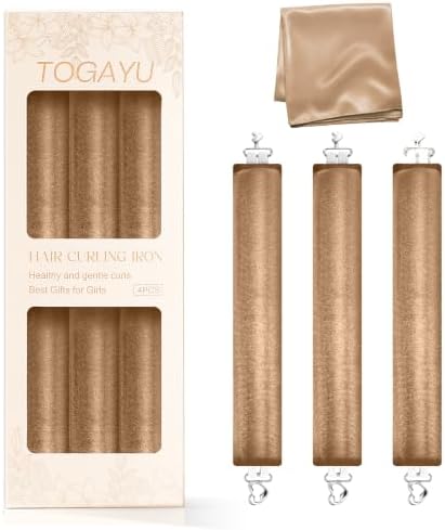 Heatless Curls Overnight Hair Care Set - Jumbo Velvet Hair Curlers by TogayuSelected