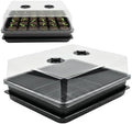 Soil Blocking Trays 5-Set 15x12inch Mesh Trays Flat Plant Tray with Humidity Domes, Nursery Supply for Microgreen, Seed Starting, Indoor Gardening, and Greenhouse by Highqualityplantingtrays