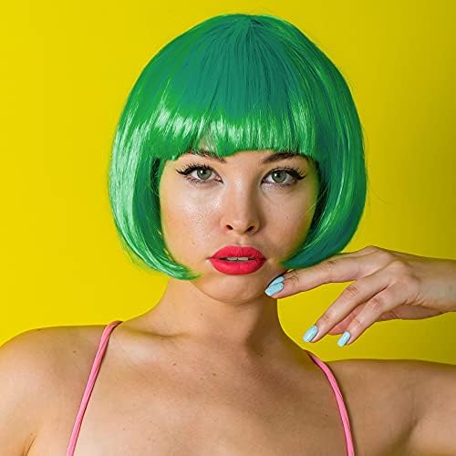 MIAHART Green Short Bob Wig and Sunglass Set - Image 6
