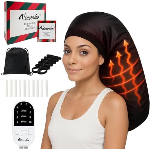 VICARKO Hair Steamer Cap for Deep Conditioning and Natural Hair Home Use by VICARKO