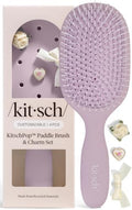 KitschPop™ Paddle Brush | Hair Brushes for Women – Soft Violet by Kitsch