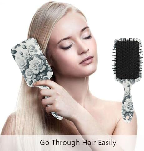 Blooming Flowers Hair Brush, Soft Bristles Detangling Brush - Detangler Hairbrush Glides Through Tangles For All Hair Types (Wet Dry & Damaged Hair) - Image 4