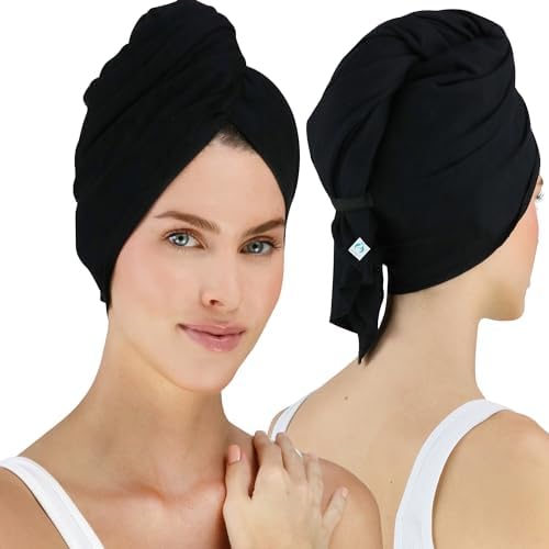 Hair RePear 21" x 44" Cotton Hair Towel for Wet Hair, Anti-Frizz by HairRePear