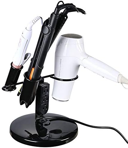 BYOOTIQUE 5-Hole Tabletop Blow Dryer Hair Iron Holder with 3 Outlets Salon - Image 6