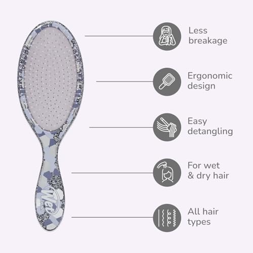 Wet Brush Original Detangler Hair Brush, Purple (Groovy Disco), Ultra-Soft IntelliFlex Bristles, Detangling Bristles Glide Through Tangles (Wet Dry & Damaged Hair), Women & Men - Image 4