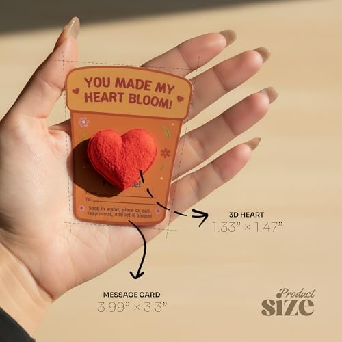 24-Count Plantable 3D Heart Wildflower Seed Bomb Favors - Image 3