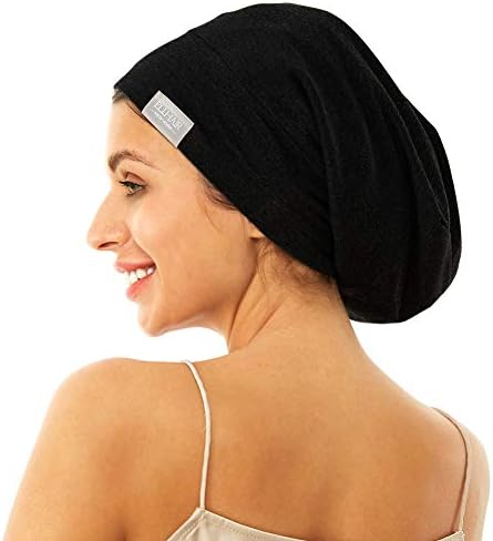 Beanie Sleep Hats Bonnet for Women Girls Curly Frizzy Hair Cover - Image 2