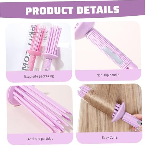 Curling Roll Comb Air Volume Curly Hair Comb with Non Slip Grip Fluffy Styling Hair Volumizer Tool for Women Casual Wear or Special Events - Image 2