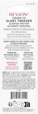 Revlon Ceramic Slant Tip Tweezer, Red, 1 Count - Image 4