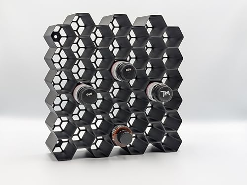Markvicka Designs Large Bottle Organizer for Shades EQ, Lumishine, Gloss Toner, Deepshine Xpress, Colorance, Demi-Permanent, Igora Vibrance | Hexagon Organizer | Stackable & Wall-Mount Salon Decor - Image 4