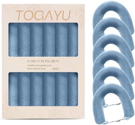 Heatless Curls Overnight Hair Care Set - Jumbo Velvet Hair Curlers by TogayuSelected