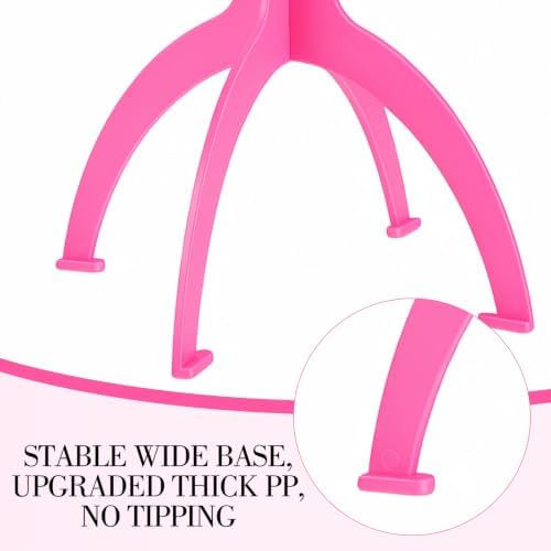 obeoby 3 Pack Updated Wig Stand, Portable Foldable Holder for Short Wigs - Image 3