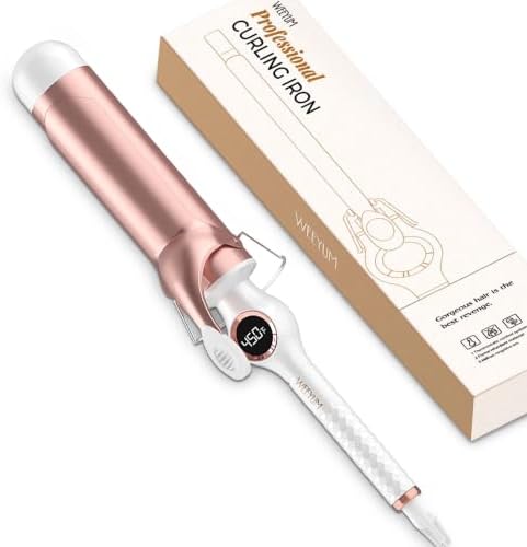 WEEYUM 2 Inch Curling Iron, Large Barrel Curling Iron/Wand, Dual Voltage by WEEYUM
