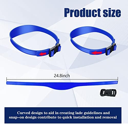 AOMGD Neckline Shaving Template and Adjustable Hair Trimming Guide, Blue - Image 6