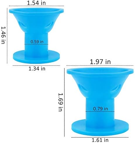 JANYUN 40 Pcs Sea Blue Silicone Hair Rollers,Heatless Hair Styling Tools - Image 2