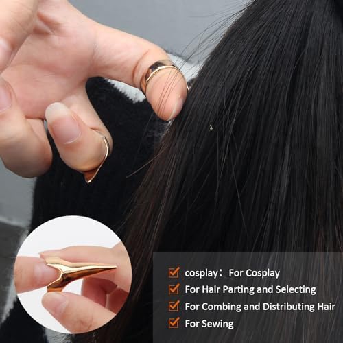 17 PCS Hair Parting Tools Set Round, Coldairsoap Stitch Braid Tool Finger - Image 3