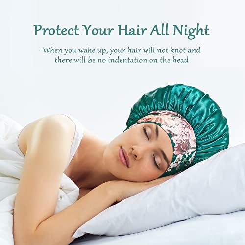 3PCS Bonnets for Women,Silk Satin Bonnet Hair Bonnet for Sleeping - Image 6