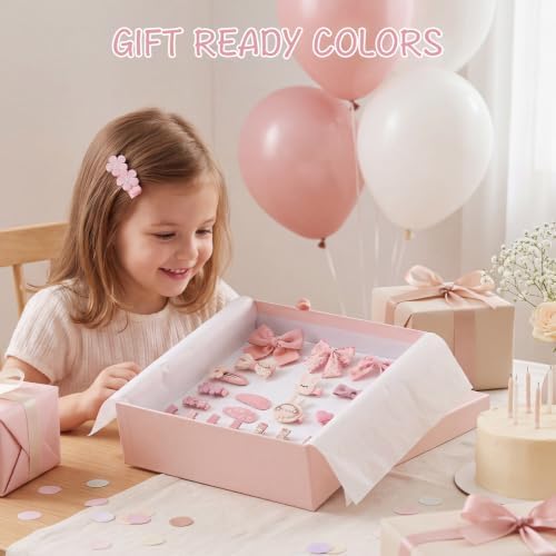 Needbrock 20 Pcs Baby Hair Clips Bow Accessories for Girls Toddlers Kids - Image 6
