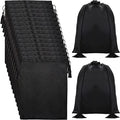 Youeon 16 Pcs Silk Satin Wig Bags 12"x16", Satin Black Gift & Travel Bag with Drawstring Tassel, Hair Bags for Packaging Wig, Bundles, Hair Extensions, Storage Sacks for Home, Salon, Travel by YOUEON