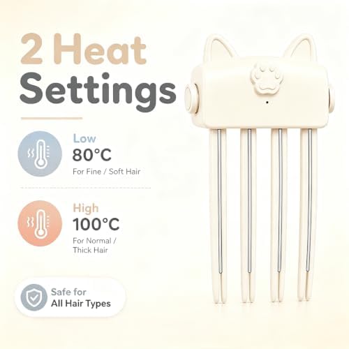 Wireless Heated Root Volumizer Clip, Beige - Image 6
